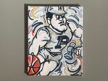 Load image into Gallery viewer, Purdue University 8&quot; x 10&quot; Basketball Pete Wrapped Canvas Print by Justin Patten
