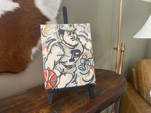 Load image into Gallery viewer, Purdue University 8&quot; x 10&quot; Basketball Pete Wrapped Canvas Print by Justin Patten
