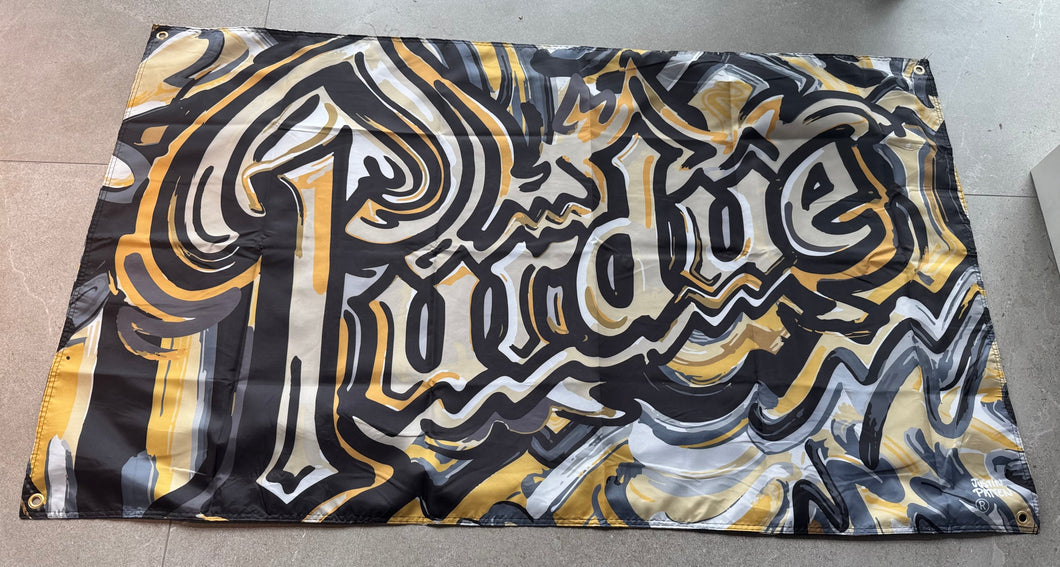 Purdue University Purdue Drum Banner Flag 5' x 3