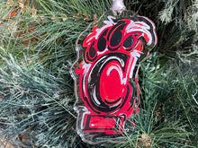 Load image into Gallery viewer, University of Cincinnati Bearcats Ornament by Justin Patten
