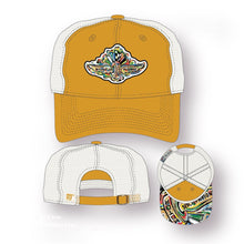 Load image into Gallery viewer, Indianapolis Motor Speedway Wing and Wheel Beach Wash Trucker Hat by Justin Patten (5 Colors)

