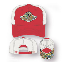 Load image into Gallery viewer, Indianapolis Motor Speedway Wing and Wheel Beach Wash Trucker Hat by Justin Patten (5 Colors)
