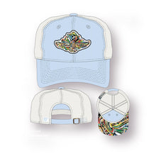 Load image into Gallery viewer, Indianapolis Motor Speedway Wing and Wheel Beach Wash Trucker Hat by Justin Patten (5 Colors)

