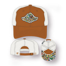 Load image into Gallery viewer, Indianapolis Motor Speedway Wing and Wheel Beach Wash Trucker Hat by Justin Patten (5 Colors)
