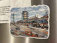 Load image into Gallery viewer, Indianapolis Motor Speedway Straightaway Magnet by Justin Patten
