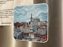 Load image into Gallery viewer, Indianapolis Monument Circle Magnet by Justin Patten
