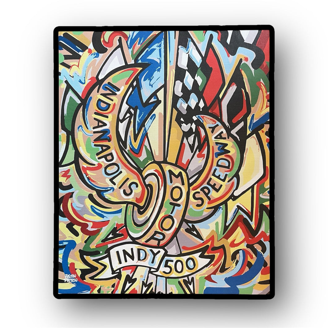 Indianapolis Motor Speedway Motion Wing and Wheel by Justin Patten (New 2025 Design) 16