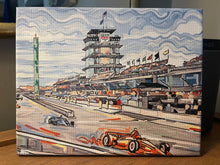 Load image into Gallery viewer, Indianapolis Motor Speedway 10&quot;x8&quot; Straightaway Wrapped Canvas Print by Justin Patten
