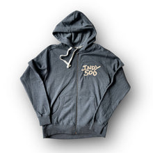 Load image into Gallery viewer, Indianapolis Motor Speedway Motion Wing and Wheel Zip Up Hoodie by Justin Patten (New 2025 Design)
