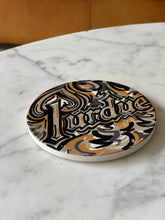 Load image into Gallery viewer, Purdue Drum Stone Coaster by Justin Patten
