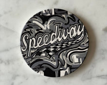 Load image into Gallery viewer, Speedway Indiana Stone Coaster by Justin Patten
