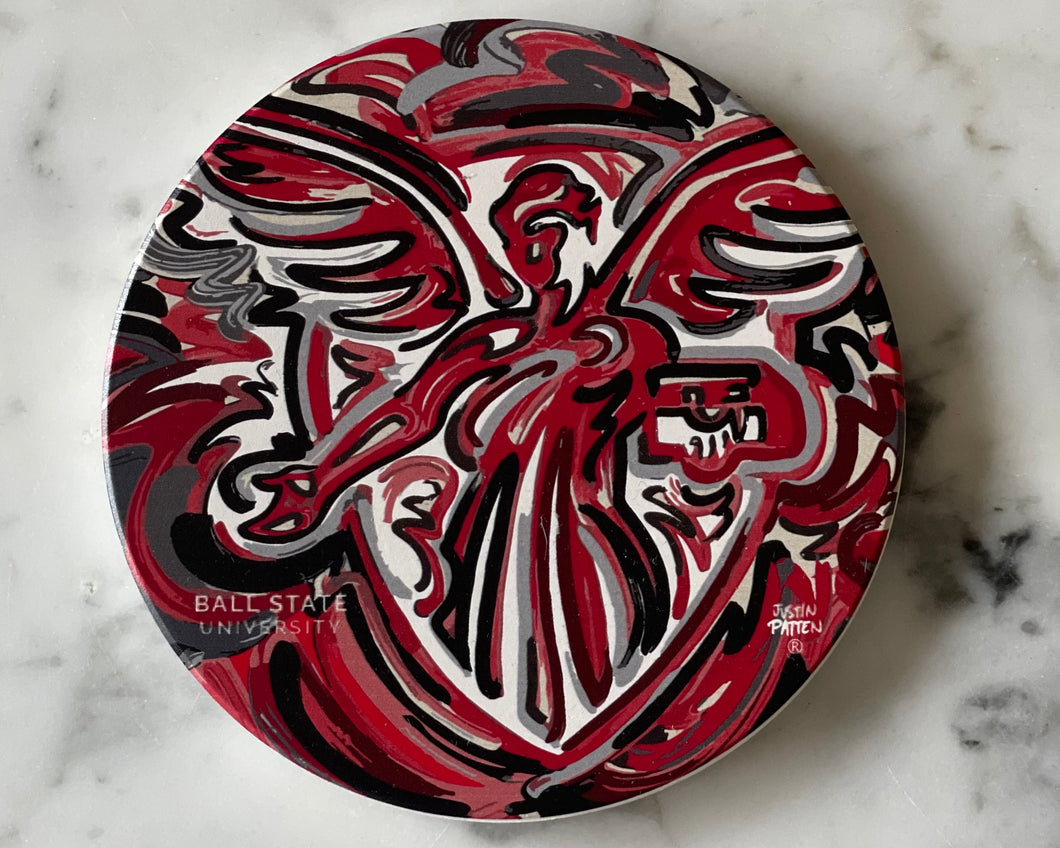 Ball State University Benny Stone Coaster by Justin Patten