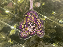 Load image into Gallery viewer, East Carolina University Painted Logo Ornament by Justin Patten
