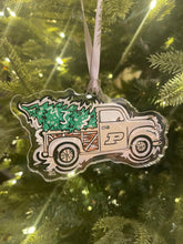 Load image into Gallery viewer, Purdue University Christmas Tree Truck Ornament by Justin Patten
