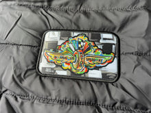 Load image into Gallery viewer, Indianapolis Motor Speedway Wing and Wheel Zip Up Packable Jacket by Justin Patten (Black)
