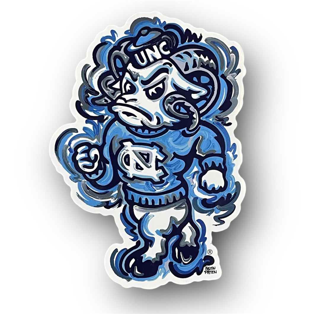 University of North Carolina Mascot Vinyl Sticker by Justin Patten