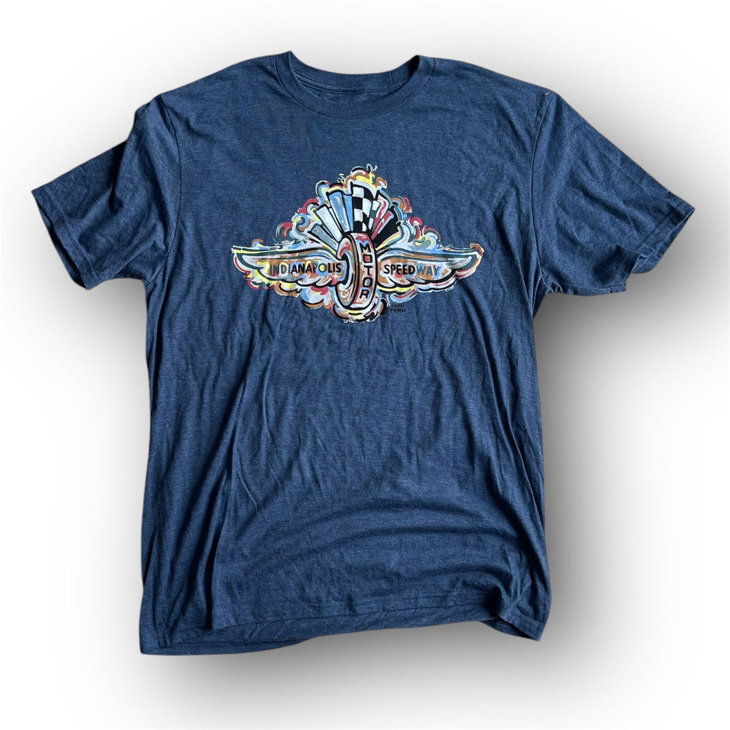 Indianapolis Motor Speedway Wing and Wheel Tee by Justin Patten (8 Colors)