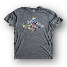 Load image into Gallery viewer, Indianapolis Motor Speedway Wing and Wheel Tee by Justin Patten (Light Grey Heather)
