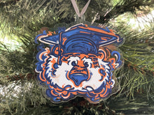 Load image into Gallery viewer, Auburn University Aubie #2 Graduation Ornament by Justin Patten (3 Styles)
