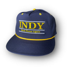 Load image into Gallery viewer, INDY &quot;Back Home Again&quot; Rope Hat by Justin Patten (Navy)(Pacers, INDY 500)
