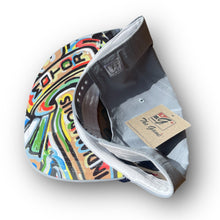 Load image into Gallery viewer, Indianapolis Motor Speedway Wing and Wheel Rope Hat by Justin Patten (Light Blue)

