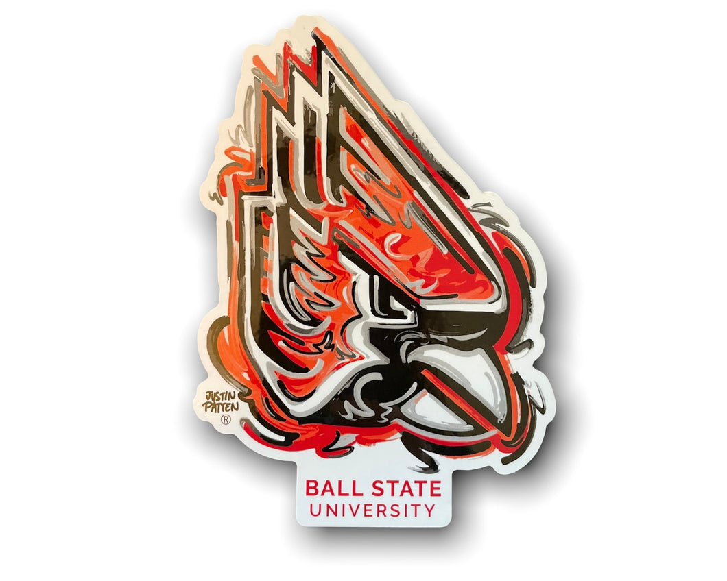 Ball State University Vinyl Sticker by Justin Patten