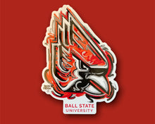 Load image into Gallery viewer, Ball State University Vinyl Sticker by Justin Patten
