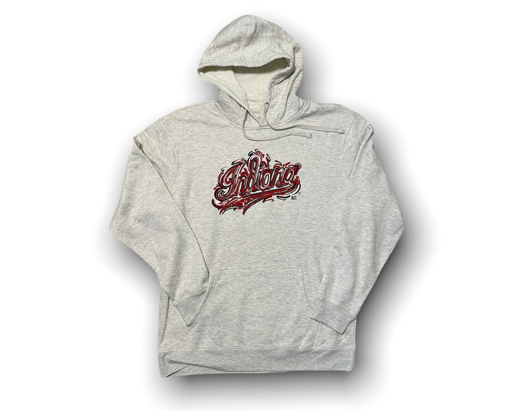 Indiana University Script Unisex Hoodie by Justin Patten