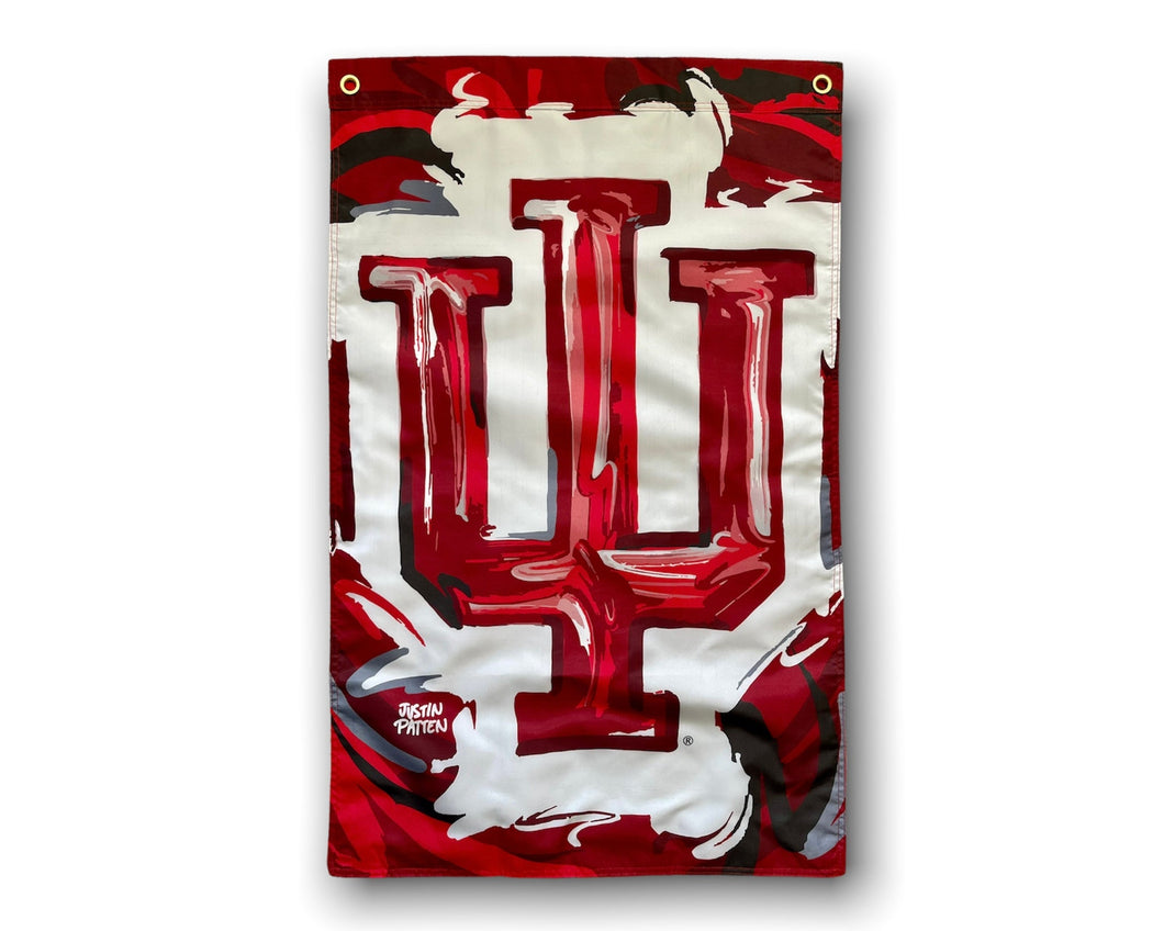 Indiana University IU House Flag by Justin Patten