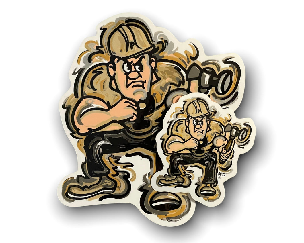 Purdue Pete Mini Vinyl Sticker by Justin Patten