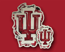 Load image into Gallery viewer, Indiana University IU Trident Mini Vinyl Sticker by Justin Patten
