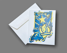 Load image into Gallery viewer, Indiana Note Card Set of 6 by Justin Patten
