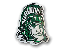 Load image into Gallery viewer, Michigan State University Sparty Face Vinyl Sticker by Justin Patten
