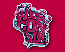 Load image into Gallery viewer, Wisconsin State Sticker by Justin Patten
