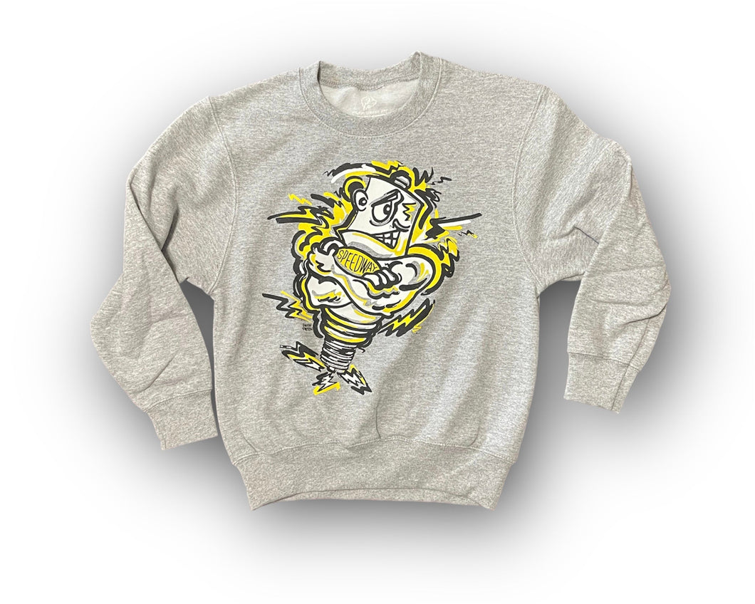 Speedway Schools Mascot Youth Crew Fleece by Justin Patten