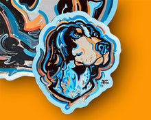 Load image into Gallery viewer, University of Tennessee Mini Smokey Vinyl Sticker by Justin Patten
