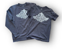 Load image into Gallery viewer, Indianapolis Motor Speedway Wing and Wheel &quot;Smoke&quot; Tee and Crew by Justin Patten
