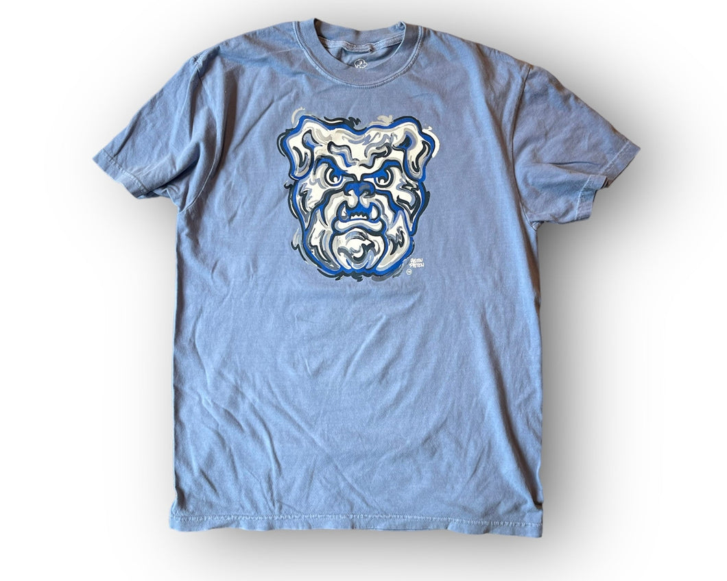 Butler University Bulldog Unisex Soft Cotton Tee by Justin Patten