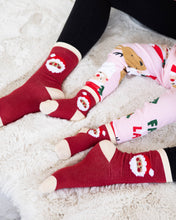 Load image into Gallery viewer, Matching Parent &amp; Toddler Christmas Socks – Santa Claus Design
