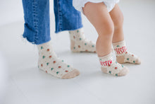 Load image into Gallery viewer, Matching Parent &amp; Toddler Christmas Socks – “Cookie Baker &amp; Cookie Tester” Design
