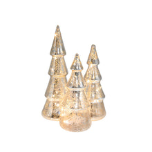 Load image into Gallery viewer, Battery-Operated Mercury Silver Glass Tree | 3 Sizes
