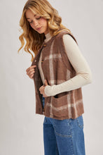 Load image into Gallery viewer, Heritage Plaid Knit Sweater Vest with Pockets
