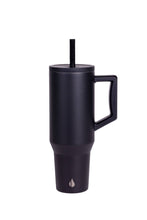 Load image into Gallery viewer, Black 40oz tumbler.  Leak proof. Insulated. 
