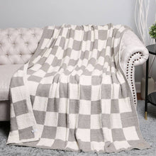 Load image into Gallery viewer, Checkerboard Patterned Throw Blanket | Choose Your Color
