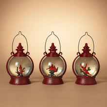 Load image into Gallery viewer, Lighted Water Globe Round Lantern w/ Cardinals | 3 Styles
