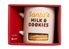 Load image into Gallery viewer, Santa’s Milk &amp; Cookies Ceramic Mug – with Built-In Cookie Slot (9 oz)
