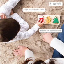 Load image into Gallery viewer, Wooden Holiday Puzzle for Toddlers – Baby-Safe, Chunky Pieces (Ages 12+ Months)
