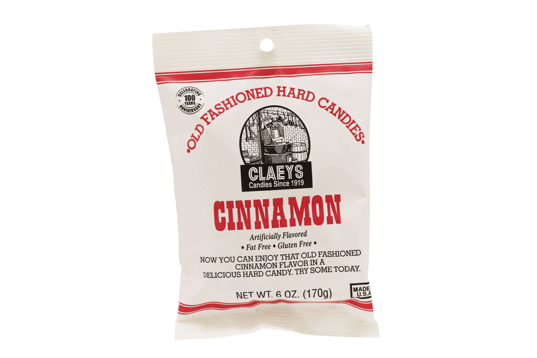Claeys Old Fashioned Hard Candies Cinnamon, 6oz Bag 24ct