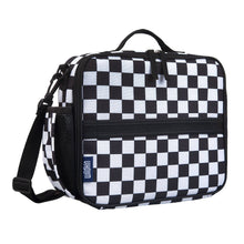 Load image into Gallery viewer, Black and White Checkered Eco Lunch Box
