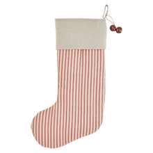 Load image into Gallery viewer, Sawyer Mill Red Ticking Stripe Stocking 12x20
